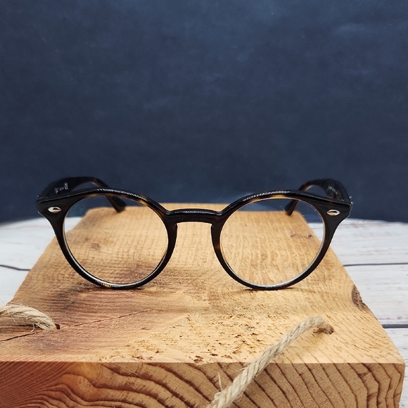 Ray-Ban | Frames Only RB2180-V Tortoise Shell Glasses Round - Picture 1 of 7